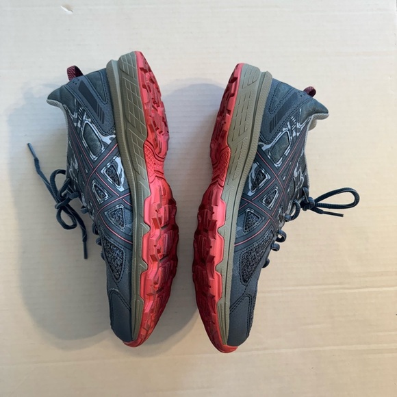 Asics Gel-Venture 6 Steel Blue Pink Camo Lace Up Athletic Sneaker Womens 11 - Picture 3 of 7